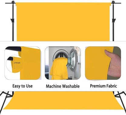 Yellow Photography Backdrop for Photoshoot, Fabric 8x10ft | Versatile Studio - Image 6