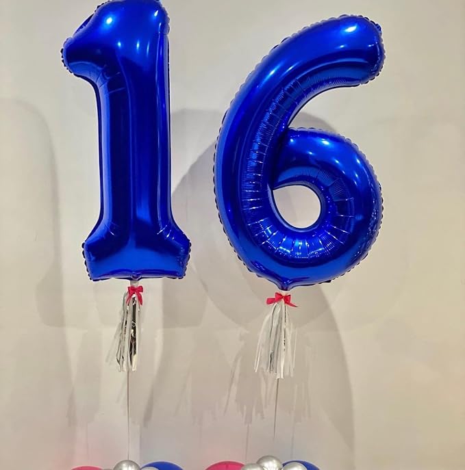 40 Inch Navy Blue 45 Balloons Giant Number 45 Balloons Navy Blue 45 Birthday - Image 3