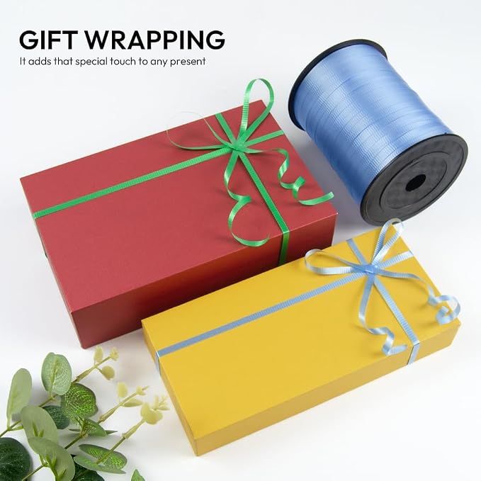 Silvery Crimped Curling Ribbon, 1/5" Wide x 500 Yards Christmas Curling Ribbons - Image 3