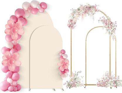 Wedding Arch Backdrop Stand Set of 2 by SuuWoee