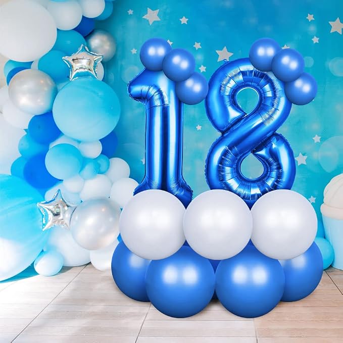 OFFCUP Helium Balloons, 40 Inches Number Balloons 16, Foil Balloons Birthday - Image 5