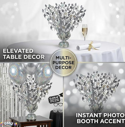 PMU Silver Graduation Balloon Weights, Graduation Centerpieces - Image 6