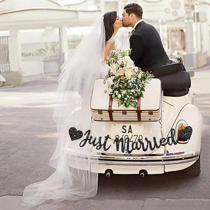 BEISHIDA Black Just Married Banner - Image 5