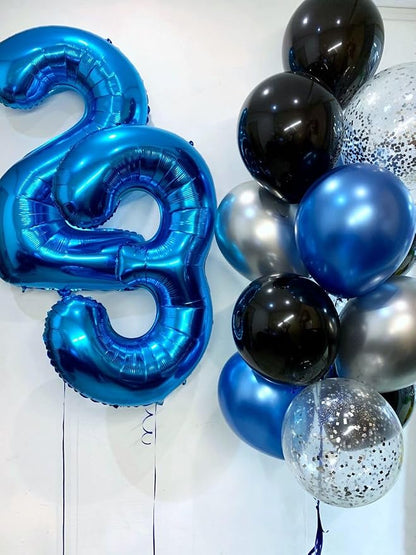 Numbers 19 Balloon 40Inch Blue Balloons - Image 3