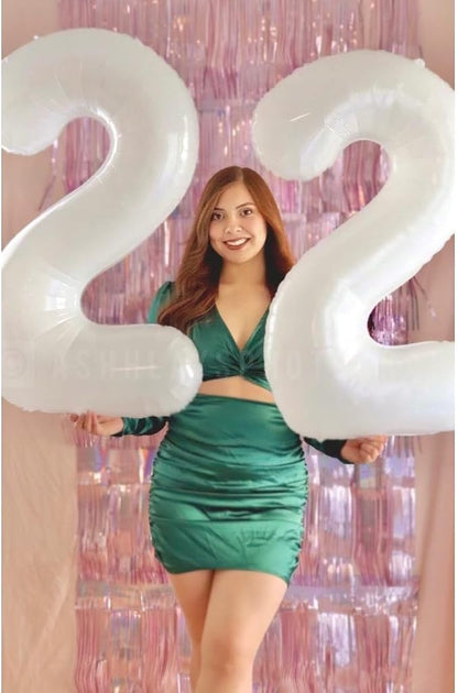 White Number 7 Balloon 40 Inch, 7th Birthday Party Decorations Men Women | Foil - Image 8
