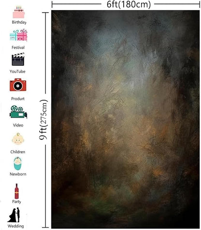6x9ft Old Master Mottled Portrait Photography Backdrops Abstract Rust Spots - Image 5