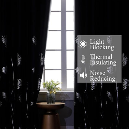 Blackout Curtains 72 Inch Long 2 Panels Set - Image 6