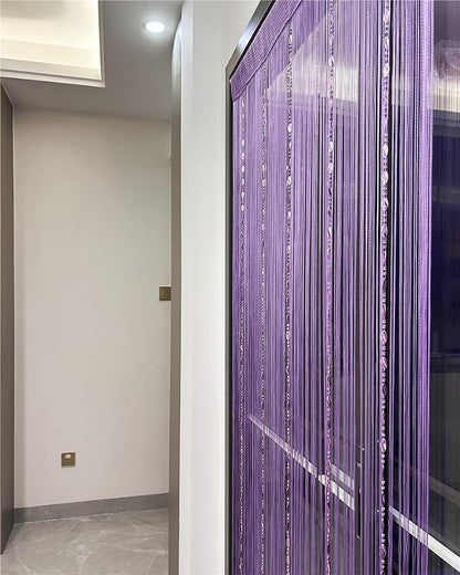 ave split 100cmX200cm Decorative Door String Curtain Beads Wall Panel Fringe - Image 2