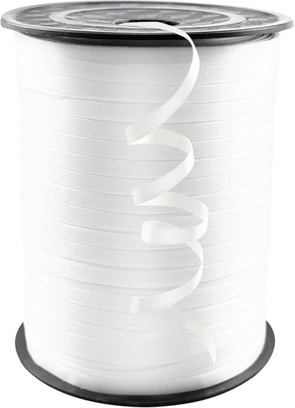 1/5'' White Curling Ribbon 500 Yard Balloon String Ribbon | White Ribbon by Unknown
