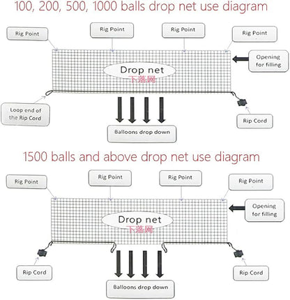 Balloon Release Net Balloon Drop Net Large Balloon Bags - Image 9