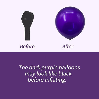 100PCS 5 Inch Small Dark Purple Balloons - Image 3