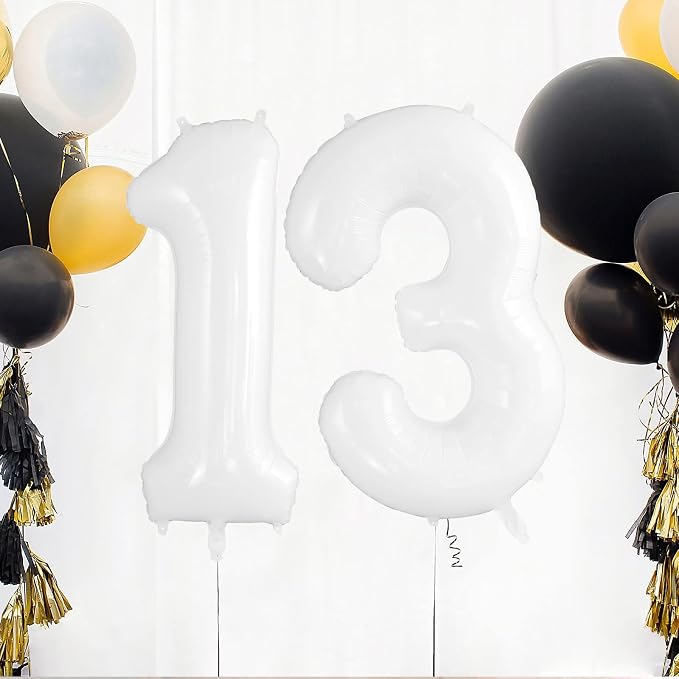 13 Balloon Numbers, Large 13 or 31 Foil Balloons, Big Number Balloon 40 Inch - Image 5