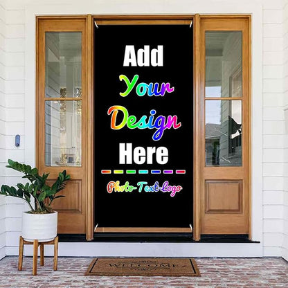 Custom Banners and Signs 35.4x72.8 Inch, Personalized Front Door Cover by ZOLRITH