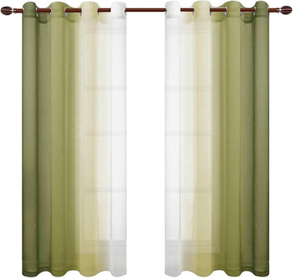 DWCN Ombre Sheer Curtains - Image 8