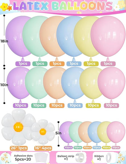 Daisy Balloon Arch Garland Kit, Daisy Party Decorations - Image 2