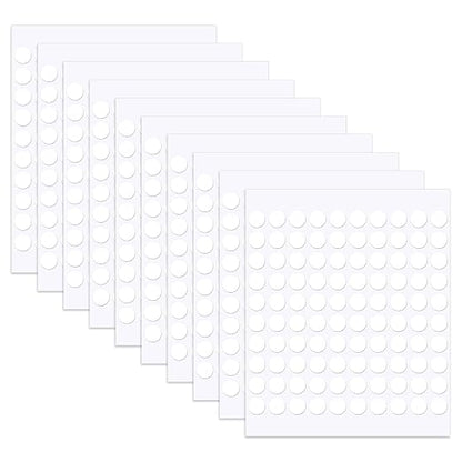 1000pcs 0.39 Inch Double Sided Sticky Dots, Mini Clear Glue Adhesive Dots by Juasky