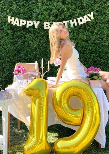 Big Gold 40 Inch 19 91 Balloon Number, Jumbo Giant 19 91 Birthday Party - Image 5
