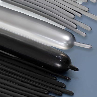 260 Balloons Black Silver by VHUWE