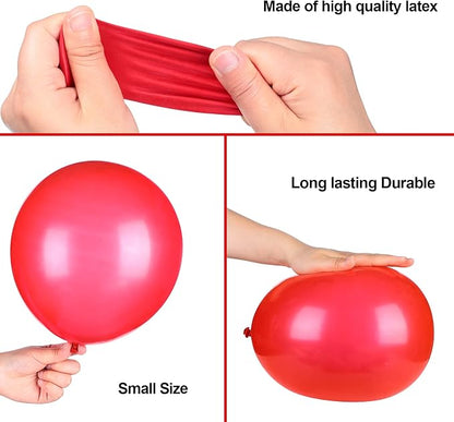 TecUnite 100 Pcs Red White and Blue Latex Balloons, 6.6 Inch Patriotic Balloons - Image 6