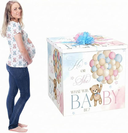 AmazingSpark 28in Giant Gender Reveal Gift Box by Unknown