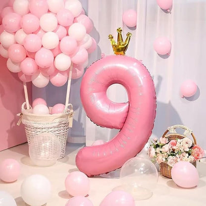 40 inch Pink Number 9 Balloon - Image 3