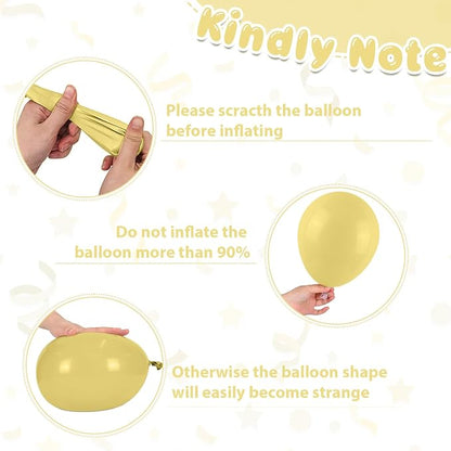 Pastel Blue Yellow Balloons - Image 7