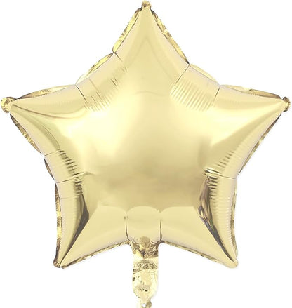 Champagne Gold Star Balloons 18 Inch by VHUWE