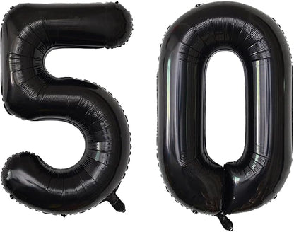 Number Balloons Black Party Balloon by United-UnicornsParty
