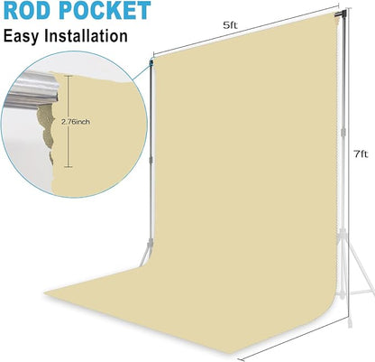 Tan Photography Backdrop for Photoshoot, 5x7 FT | Versatile Studio Photo - Image 6