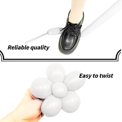 White 260 Balloons, Thickening Long Balloons - Image 4