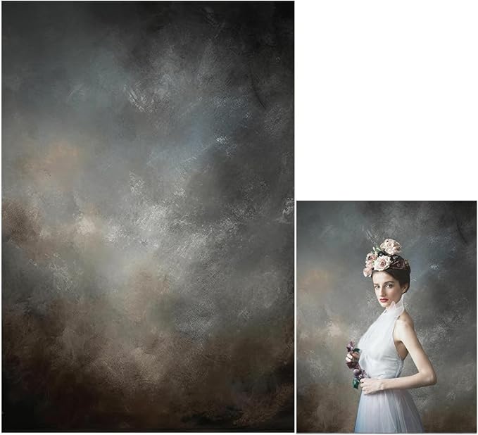 6x9ft Fabric Abstract Backdrop for Photography Vintage Portrait Old Master by HMTFOTO