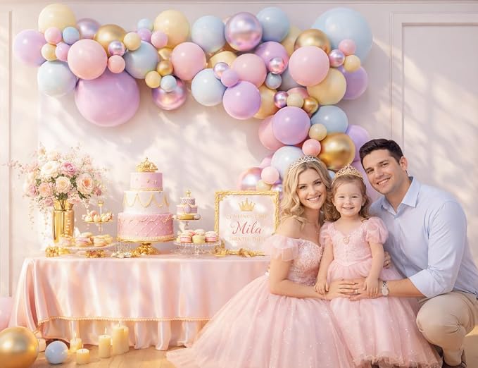 Princess Balloon Arch Kit for Once Upon a Time Girls Birthday Storybook Baby - Image 2