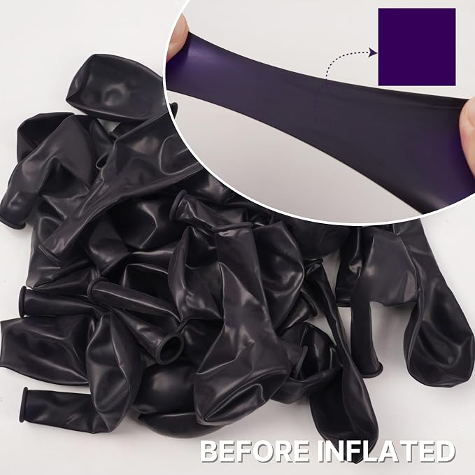 PartyWoo Dark Purple Balloons 100pcs Royal Purple Color 12 Inch | Balloons - Image 2