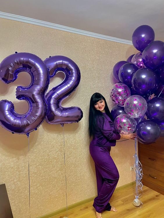 Purple Number 0 Balloon 40 Inch - Image 4