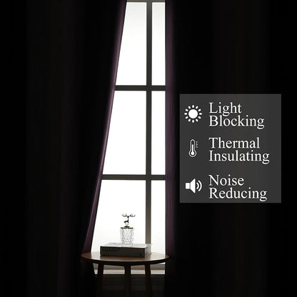 Purple and Black Ombre Blackout Curtains - Image 3