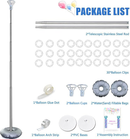 Balloon Column Stand Kit Set of 2, 7ft Height Adjustable Balloon Arch Kit - Image 5
