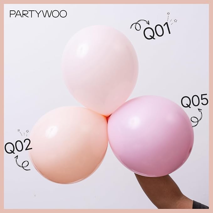 PartyWoo Pastel Orange Balloons 100pcs Light Pale Orange Peach Color | - Image 4