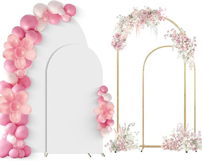 Wedding Arch Backdrop Stand Set of 2 by SuuWoee