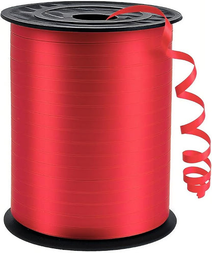 Premium Red Curling Ribbon, 1/5" Wide x 500 Yards Red Ribbon by Unknown