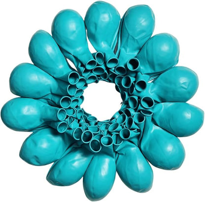 90 Packa Teal Balloons 18 inch Turquoise Latex Big Balloons by ZWZLIULIAN