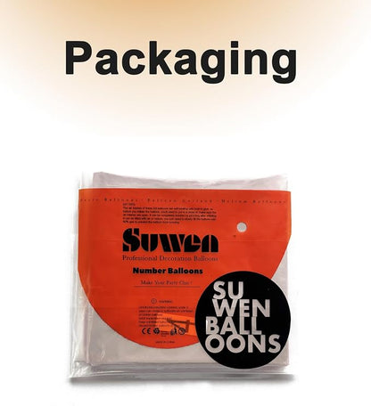 SUWEN 40 Inch Cream White Large 8 Balloon Numbers Big Foil Helium 0-9 | Jumbo - Image 6