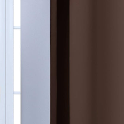 Yakamok Ombre Curtains Brown and Greyish White - Image 7
