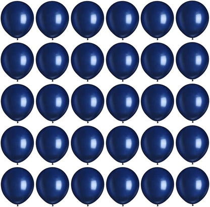 Navy Blue Balloons, 5 inch 100pcs Mini Dark Blue Latex Balloons by YicUik
