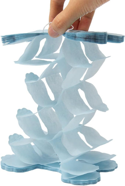 Light-Dusty Blue Beige-Gold Party Decorations - Image 2