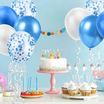 Ainiv 15PCS Blue Balloons, 12inch Thicken Party Balloons - Image 5