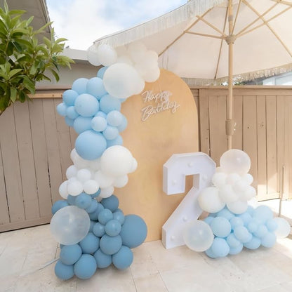 Dusty Blue Balloons for Baby Shower Gender Reveal Birthday Party Decoration | - Image 3