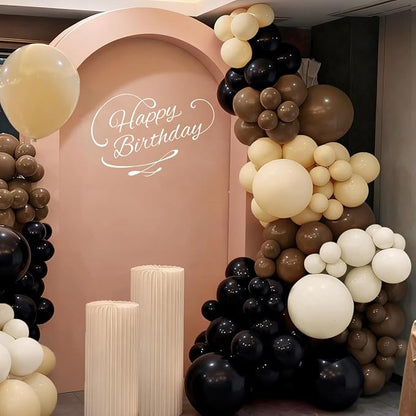 Black Brown Nude White Balloon Garland Arch Kit - Image 6