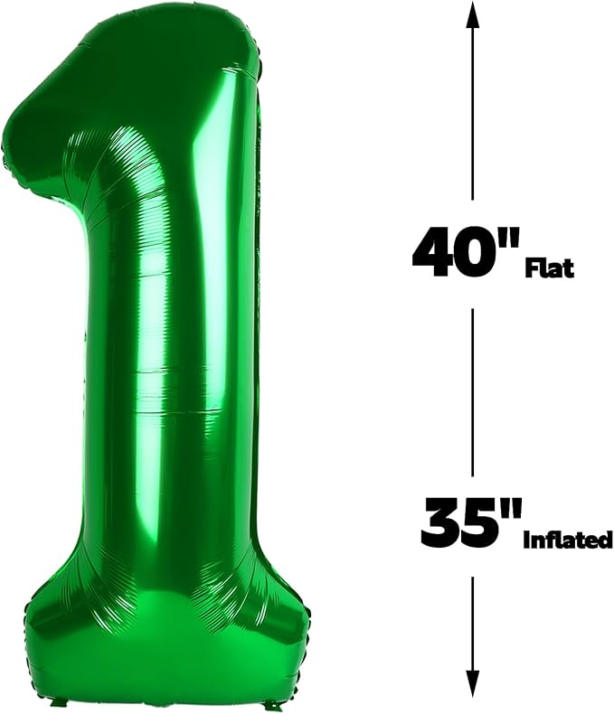 40 Inch Big Green 19 91 Balloon Number, Jumbo Giant Happy 19 91 Birthday Party - Image 2