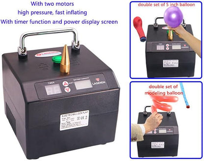 Lagenda Portable Electric Balloon Pump Professional Automatic Modeling Balloon - Image 4