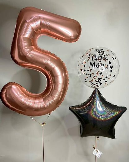 Rose Gold 4 Balloon - Image 8